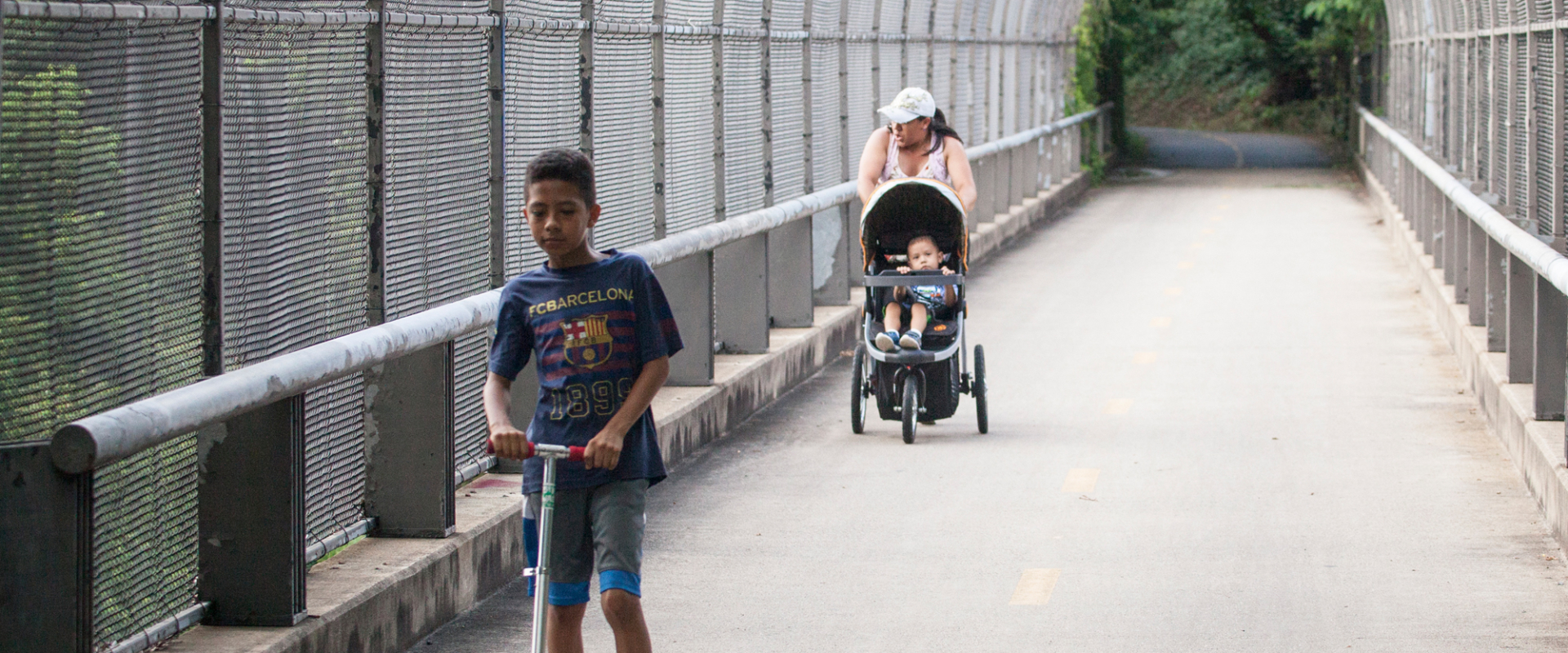 Custis Trail scooter and stroller