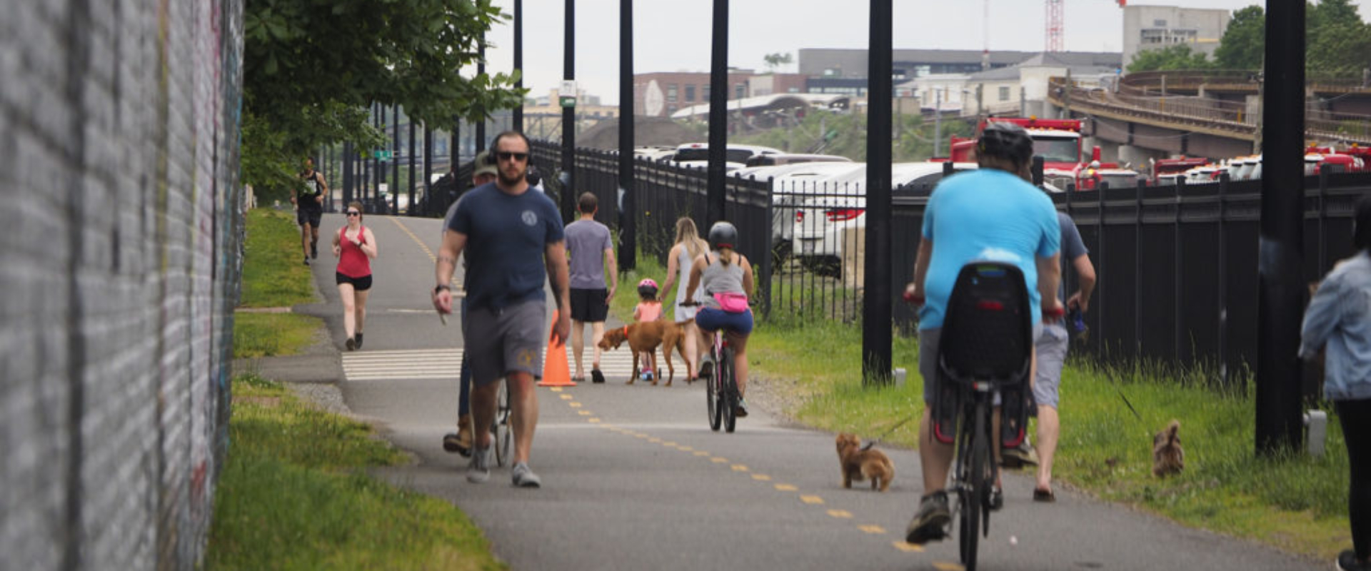 Busy Metropolitan Branch Trail