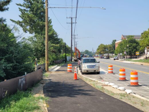 Construction on the Trolley Trail in Hyattsville, MD