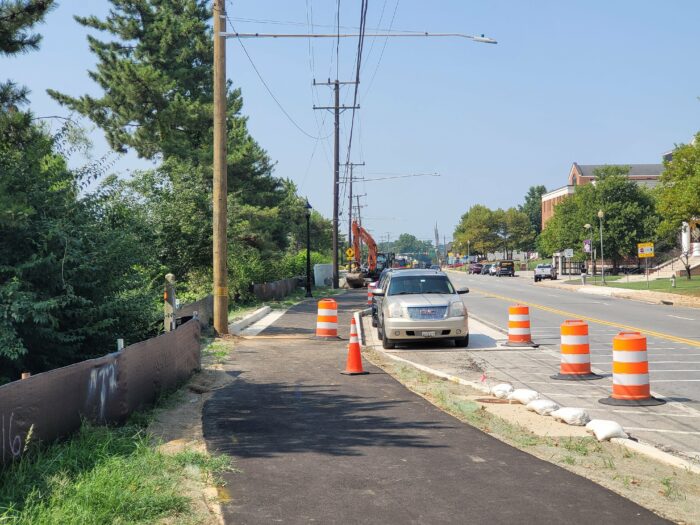 Construction on the Trolley Trail in Hyattsville, MD